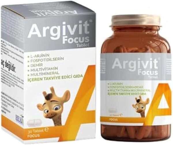 Argivit Focus Multivitamin for Children to Support Growth and Focus Adults 30 Tablets