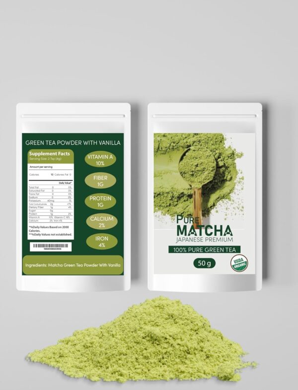 Matcha Premium Japanese Pure Green tea Powder 50 g - Image 4